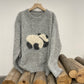 セーター ニットトップス ニットパーカー カシミヤセーター ポロ 柔らかい パンダ