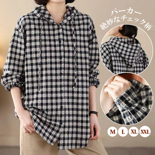 ブラウス  シャツ  シャツジャケット  チェックシャツ トップス