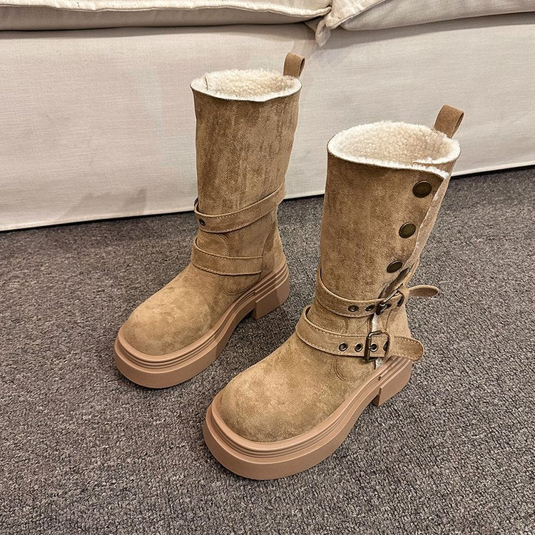 スノーブーツ ムートンブーツ 2WAY仕様 レディースブーツ 冬靴 レディースブーツ