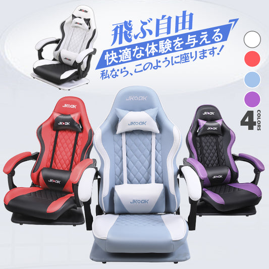 座椅子 ゲーミング  ゲーミングチェア  ゲームチェア  パソコンチェア デスクチェア ハイバック 肘掛け 腰痛対策 JKOOK
