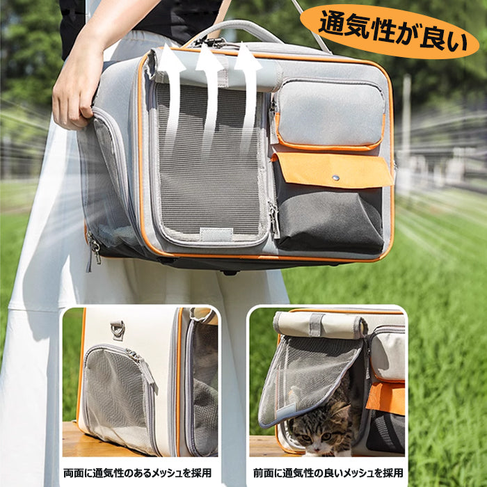 ペットキャリーカート 猫犬 ペットキャリーバッグ リュック カート キャスター付き