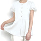 シフォンTシャツ   Tシャツ  ラウンドネックTシャツ  トップス