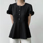 シフォンTシャツ   Tシャツ  ラウンドネックTシャツ  トップス