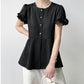 シフォンTシャツ   Tシャツ  ラウンドネックTシャツ  トップス