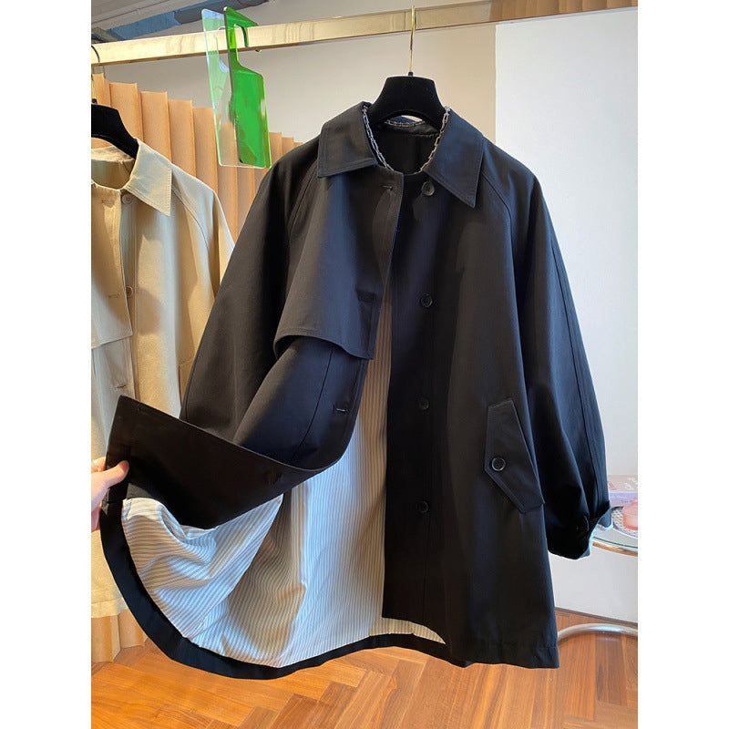 スプリングコート トレンチコート アウター ロングコート レディース ステンカラーコート ライトアウター