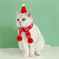 ペットのスカーフ クリスマス 猫 小型犬 スカーフ コスチューム 写真撮影 ペットマフラー