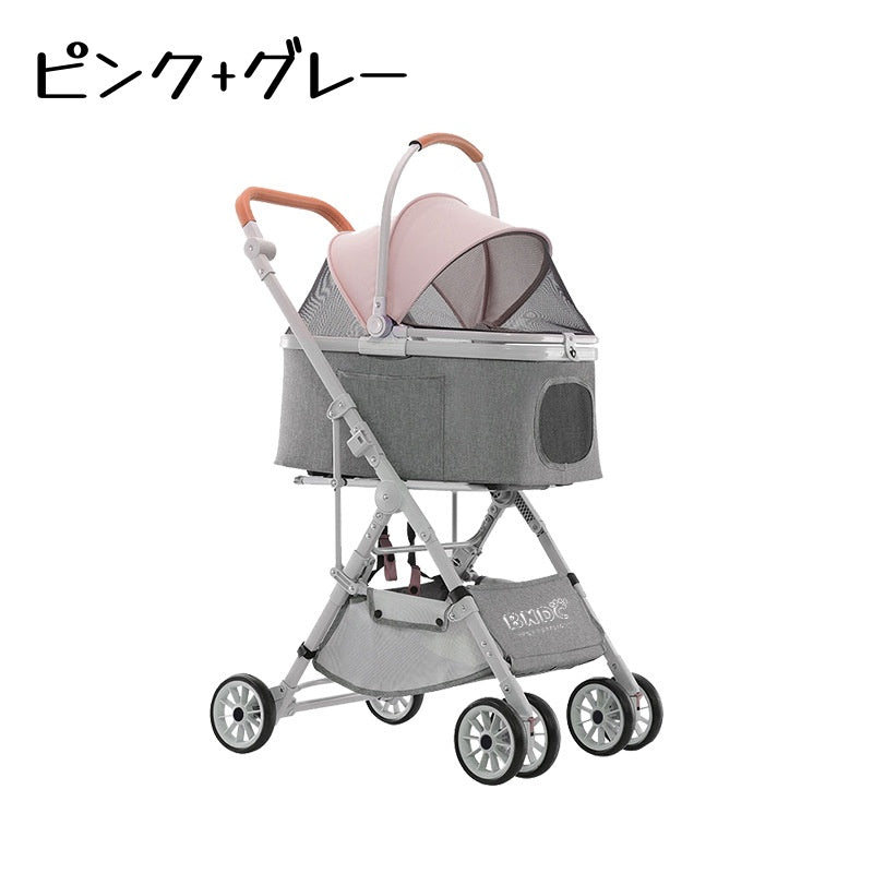 ペットカート ペットキャリーカート ドッグカート 小型犬用ベビーカー キャットカート 猫用ベビーカー