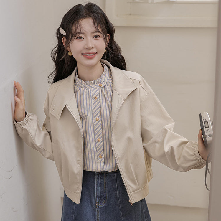 レディース2点セット「ブラウス＋ジャケット」 ジャケット ブルゾン トレンチコート ステンカラーコート