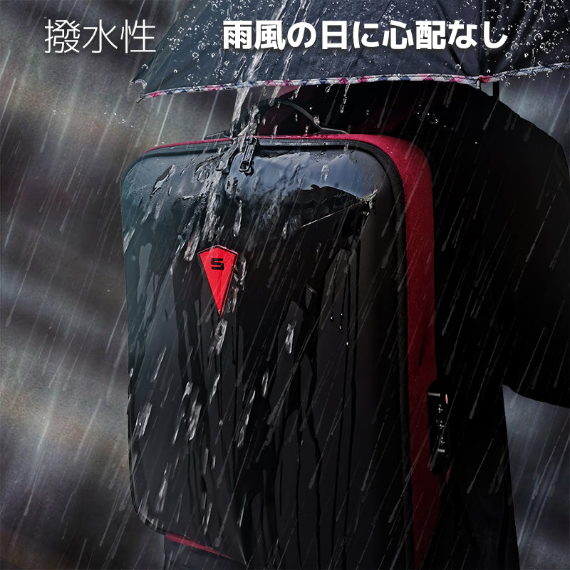 リュック 大容量 ゲーミングリュック ビジネスリック 防水 EVA金属硬質 ビジネスバッグ