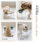 猫用食器 陶器フードボウル 高脚設計 猫用食器台 フードボウル 犬用兼用 大容量