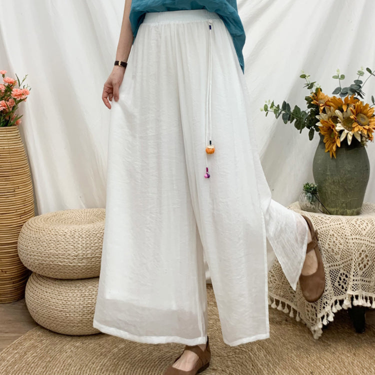 レディースパンツ   ワイドパンツ  スリットワイドパンツ  ガウチョパンツ