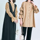シャツ  ブラウス  ロングシャツ  クルーネックシャツ  彼シャツ トップス