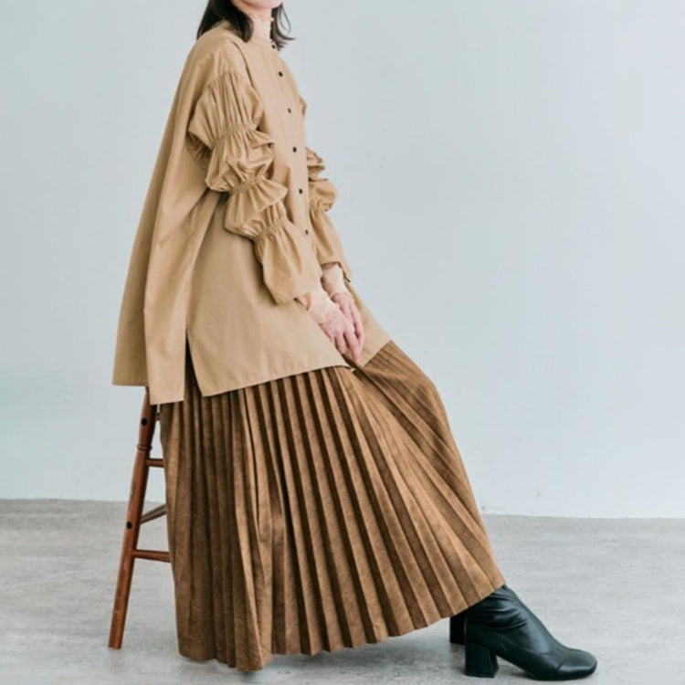 シャツ  ブラウス  ロングシャツ  クルーネックシャツ  彼シャツ トップス