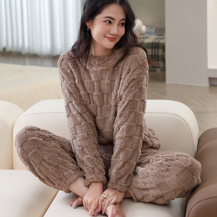 ルームウェア2点セット 上下セット ナイトウェア パジャマ 寝間着 部屋着 長袖