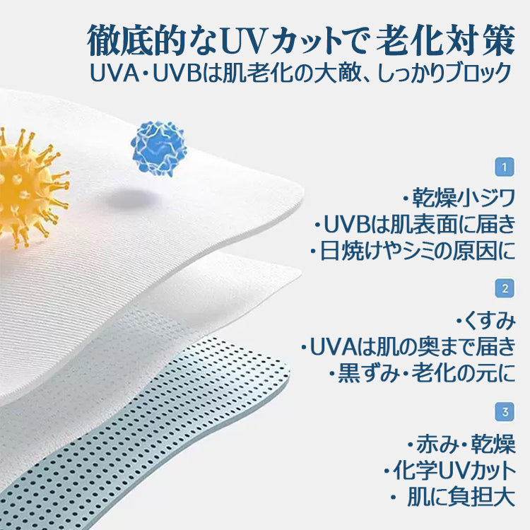 フェイスカバー フェイスマスク ネックカバー ネックガード UVカットマスク