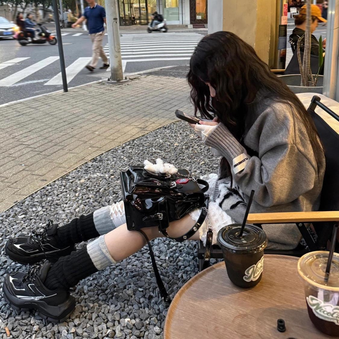 プルオーバー セーター ジャカード編み ダルメシアン レディース ニット トップス 長袖 無地