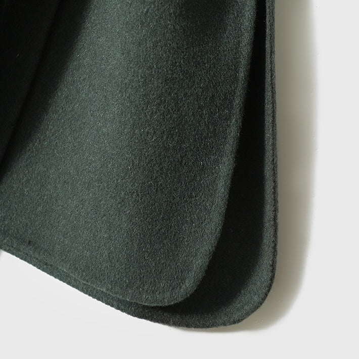 ジレ ベスト ウール レディース ウエストマーク ロングベスト  体型カバー カジュアル