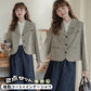 レディース スーツ ジャケット ブレザー シャツ セットアップ ショート丈