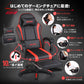 ゲーミングチェア ゲームチェア デスクチェア パソコンチェア オフィスチェア オットマン付き ゲーム用 初心者 リクライニング ランバーサポート ヘッドレスト 連動アームレスト PUレザー 静音キャスター 高さ調整 人間工学 快適 集中力 赤黒 JKOOK