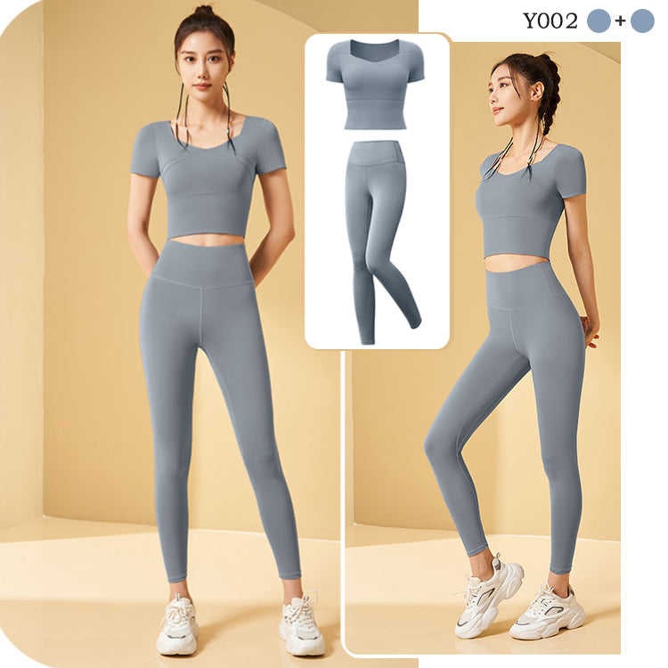 ヨガウェア  スポーツウェア  ジムウェア  フィットネスウェア  上下セット