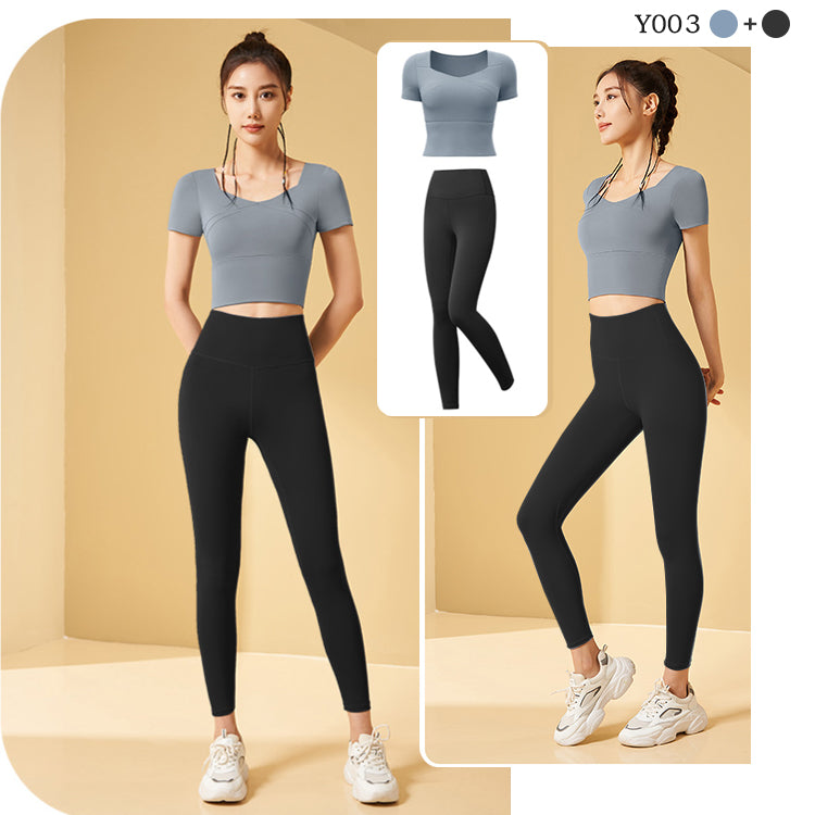 ヨガウェア  スポーツウェア  ジムウェア  フィットネスウェア  上下セット