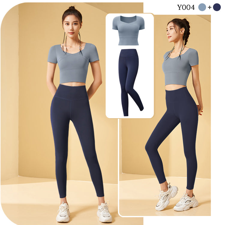ヨガウェア  スポーツウェア  ジムウェア  フィットネスウェア  上下セット