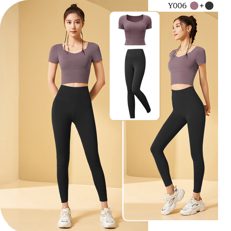 ヨガウェア  スポーツウェア  ジムウェア  フィットネスウェア  上下セット