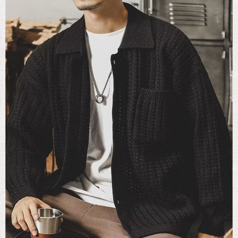 セーター ニット セーター メンズ メンズニット メンズセーター ケーブルニット ショールカラー ケーブルニット