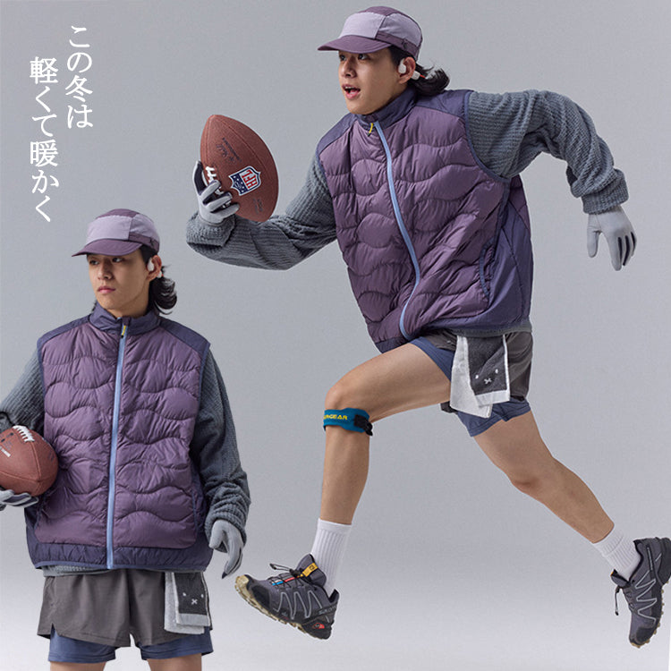 2点セット 90%ダウン ダウンベスト メンズ レディース パーカー フーディー セット