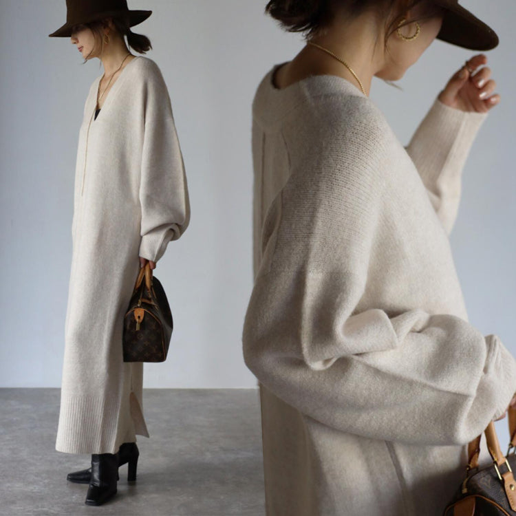 ニットワンピース   ワンピース  ドレス  セーター トップス