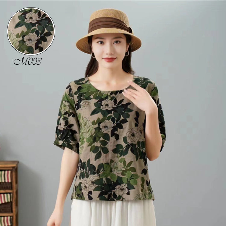 レディースTシャツ  カットソー  柄Tシャツ  プルオーバー Tシャツ