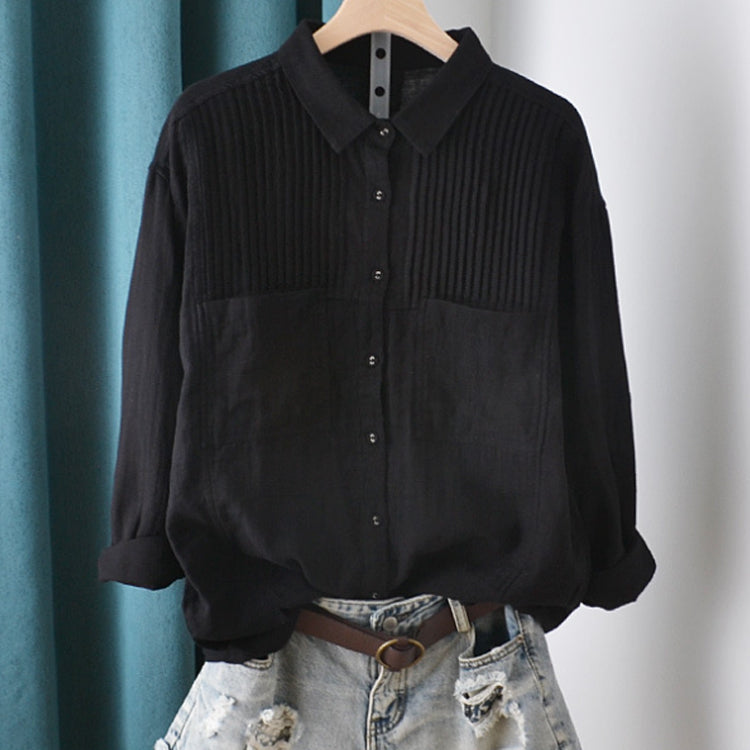 シャツ ブラウス オブロングシャツ トップス レディース 長袖 コットン