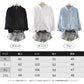 シャツ ブラウス オブロングシャツ トップス レディース 長袖 コットン