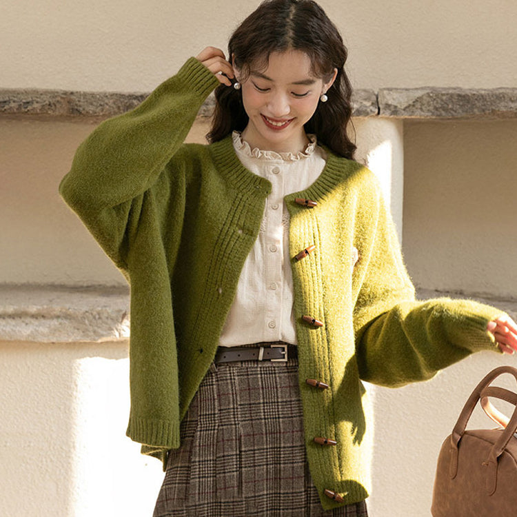 ニットカーディガン ニットセーター 前開きセーター アウター トップス レディース