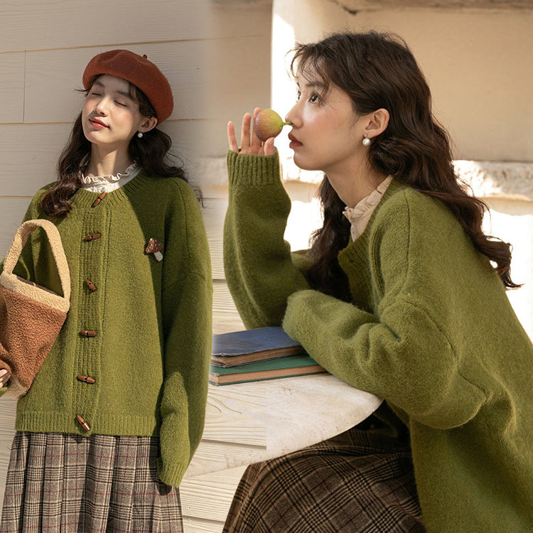 ニットカーディガン ニットセーター 前開きセーター アウター トップス レディース