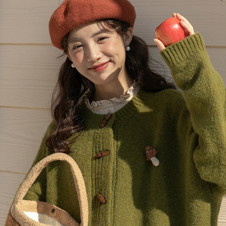 ニットカーディガン ニットセーター 前開きセーター アウター トップス レディース