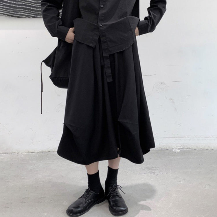 スカート 個性派スカート Aラインスカート タックスカート