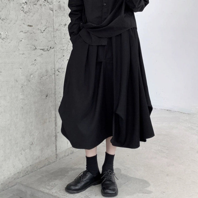 スカート 個性派スカート Aラインスカート タックスカート