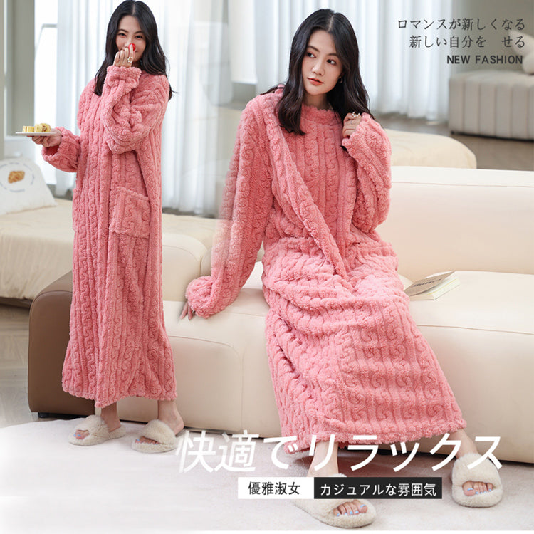 ルームウェア ワンピース レディース トップス 部屋着 着る毛布 ナイトウェ パジャマ もこもこ