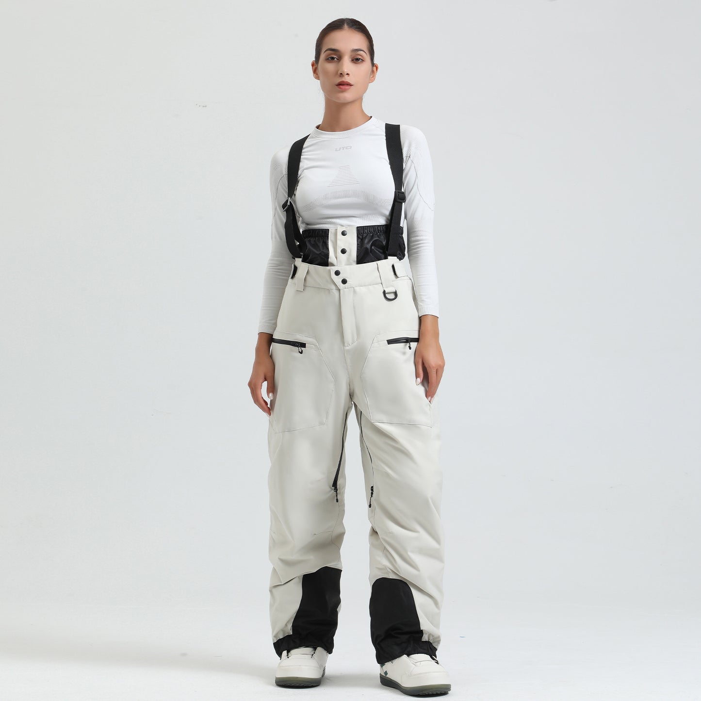 スノーボードウェア パンツ ビブパンツ レディース スキーウェア サロペット オーバーオール