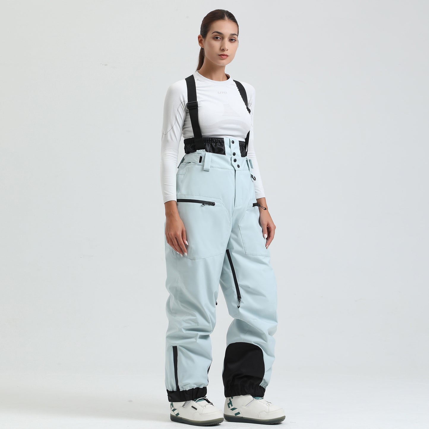 スノーボードウェア パンツ ビブパンツ レディース スキーウェア サロペット オーバーオール