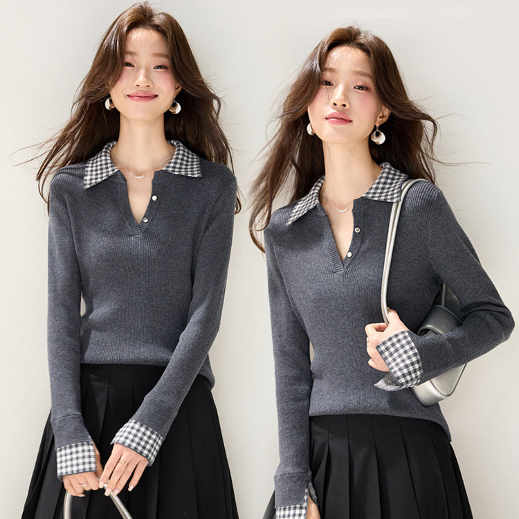 ニット ハイゲージニット ニットトップス カシミヤタッチニット セーター レディース