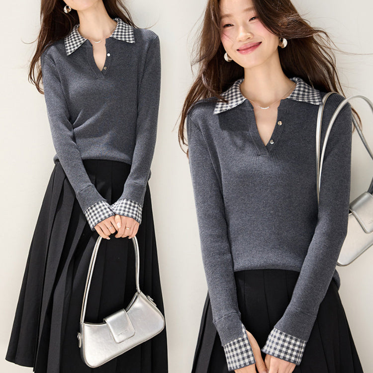 ニット ハイゲージニット ニットトップス カシミヤタッチニット セーター レディース