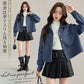 デニムジャケット シャツジャケット デニムシャツ デニムアウター ジャケット アウター レディース