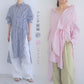 リラックスストライプシャツ  ストライプシャツ  ロングシャツ  シャツワンピ
