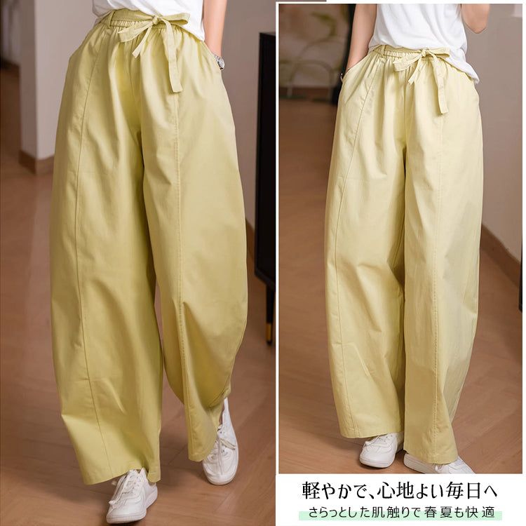 バルーンパンツ ワイドパンツ レディース カーブパンツ コクーンパンツ