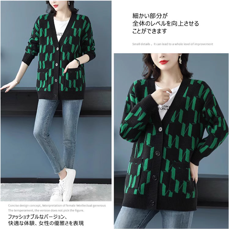 ニット ニットパーカー セーター カラーブロックセーター アウター