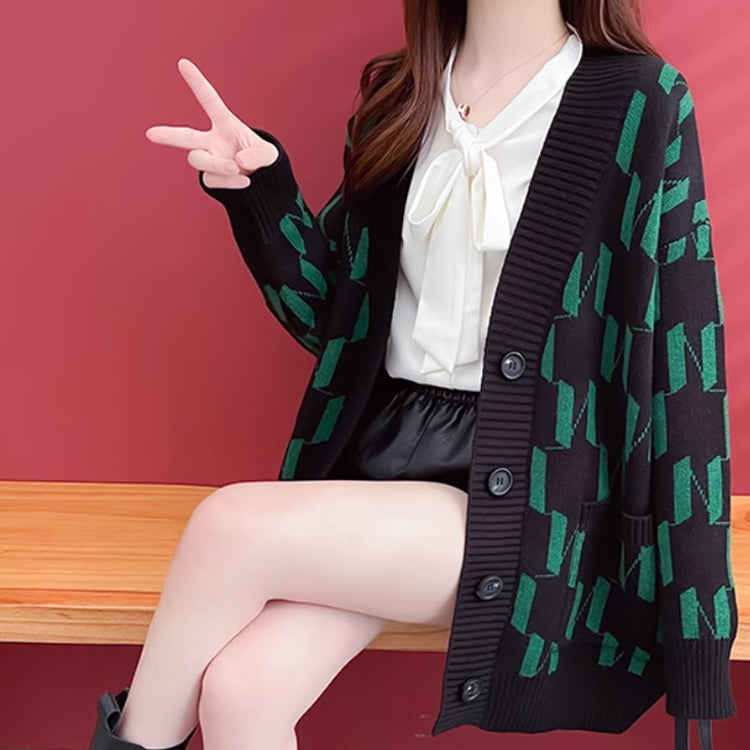 ニット ニットパーカー セーター カラーブロックセーター アウター