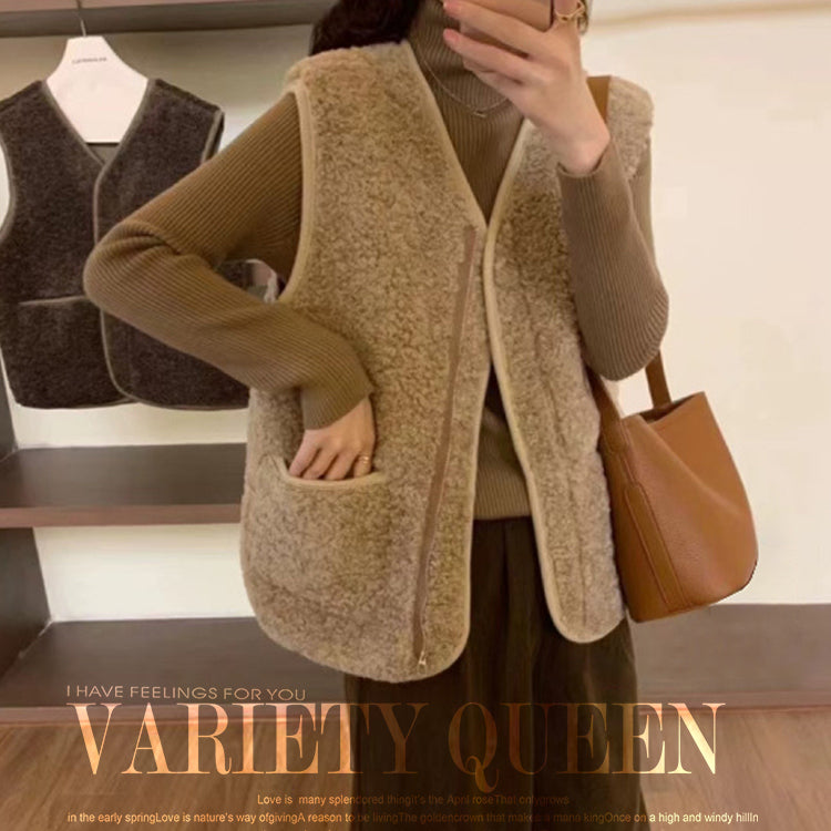 ベスト フェイクファーベスト ファーベスト ラムファーベスト ジャケット ブルゾン