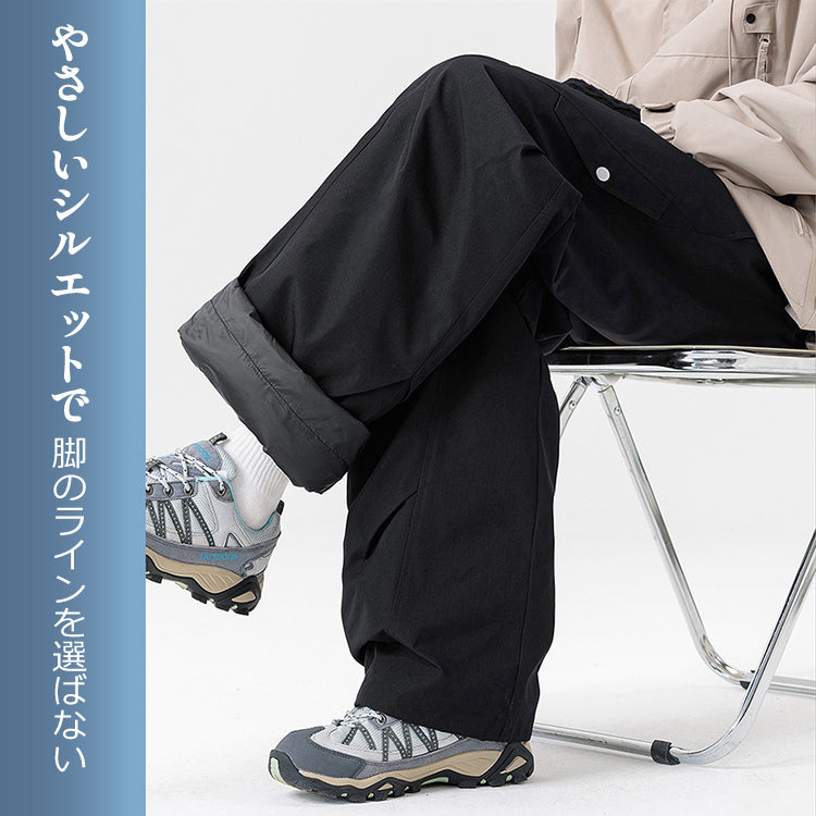 メンズ ダウン パンツ 白ダウン ホワイト ダック 高品質 軽量 ワーク カーゴ